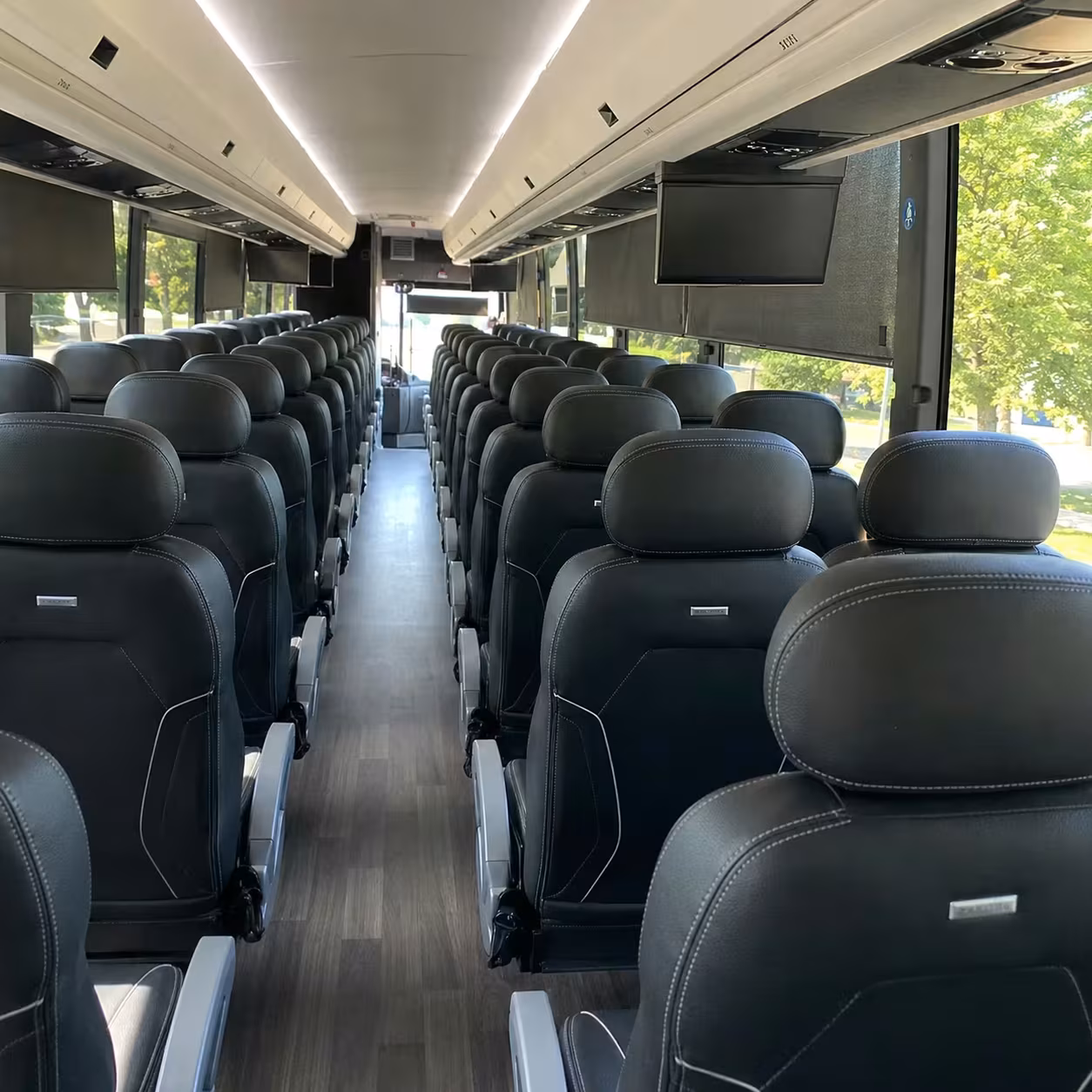 greeley charter bus interior