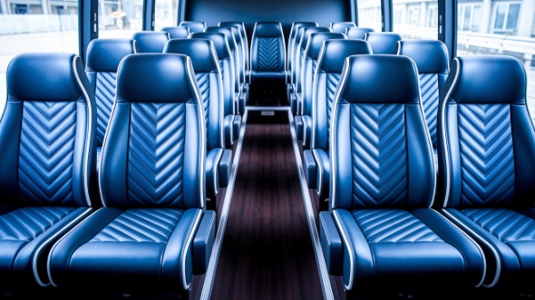 greeley 18 passenger minibus inside