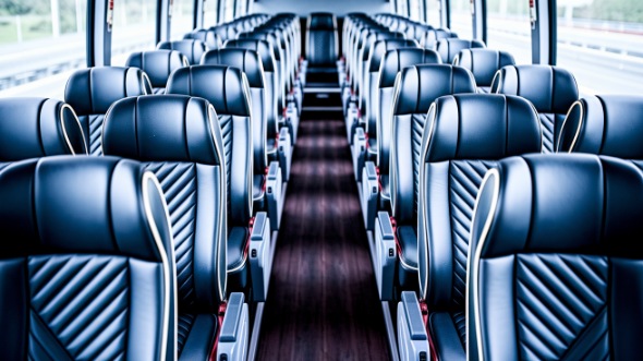 greeley 54 passenger charter bus inside