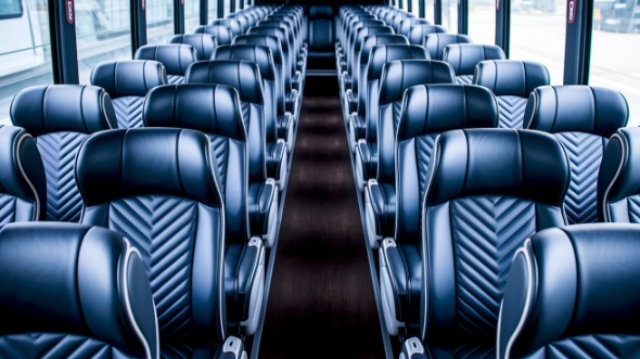 greeley 55 passenger charter bus inside