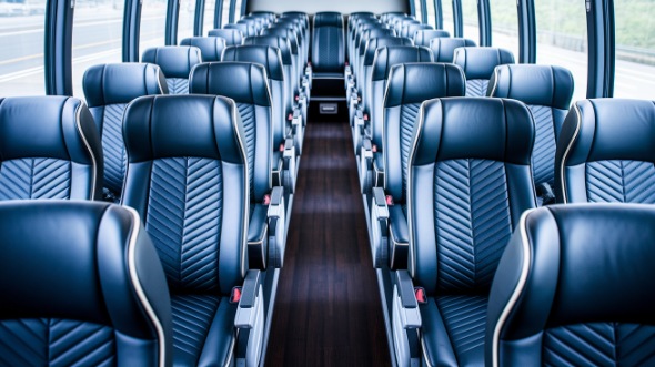 greeley 56 passenger charter bus inside